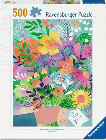 Ravensburger - Flowers For You Puslespil - 500 Brikker