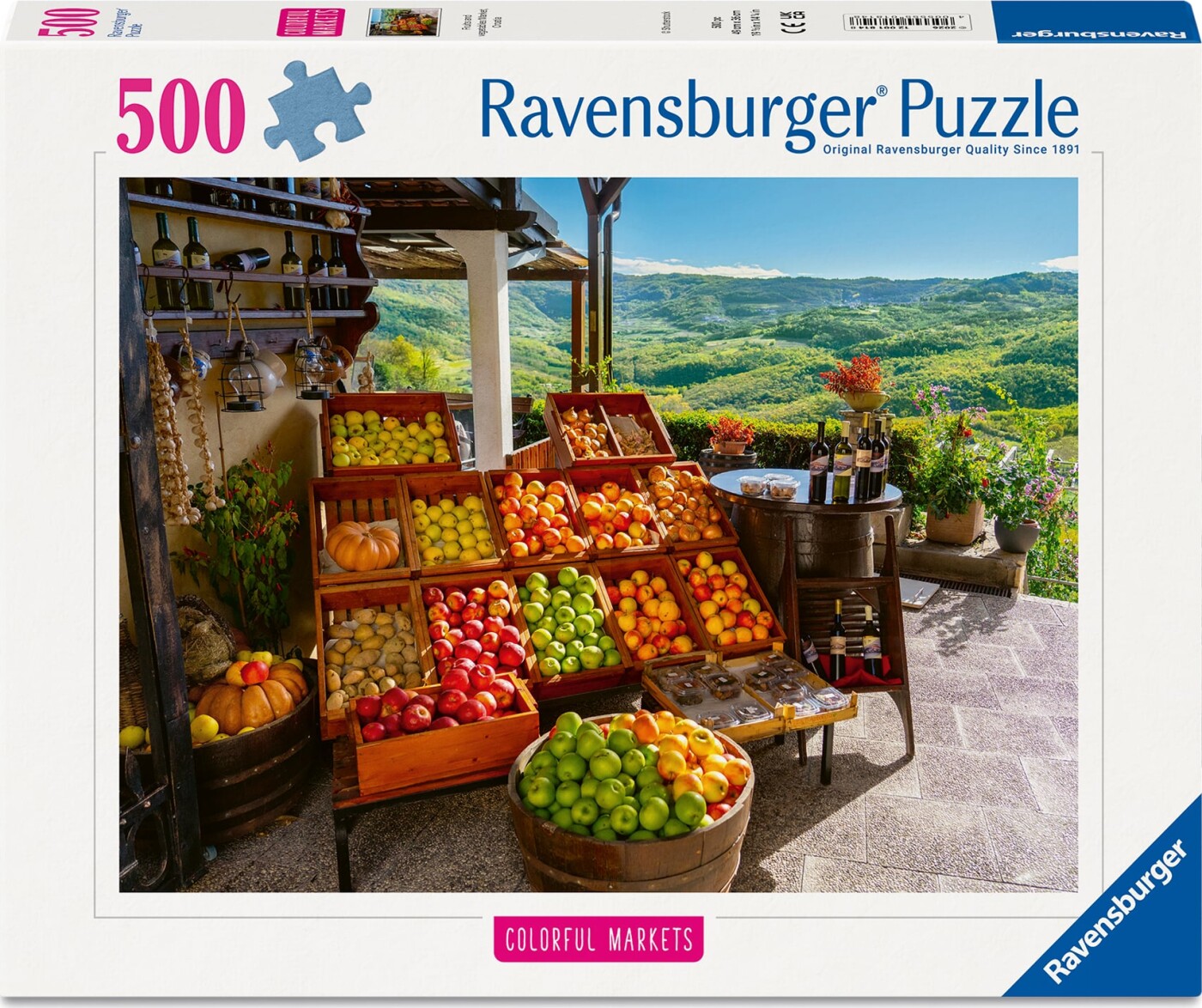 Ravensburger - Fruit Market, Croatia Puslespil - 500 Brikker