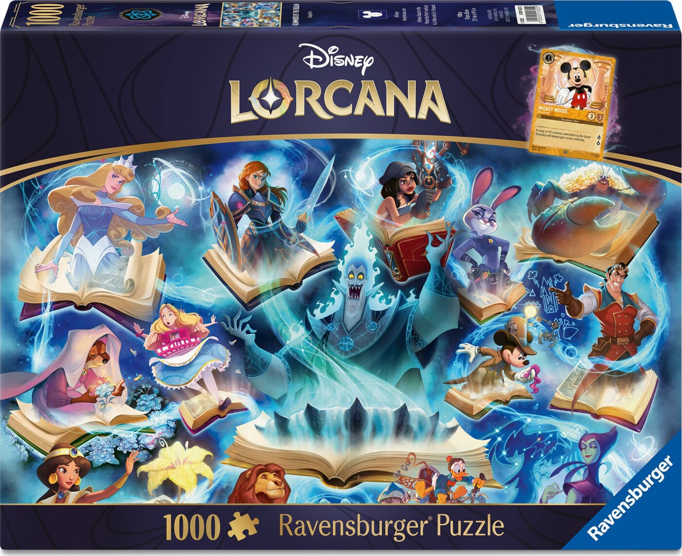 Ravensburger Puslespil - 1000 Brikker - Disney Lorcana - Sapphire