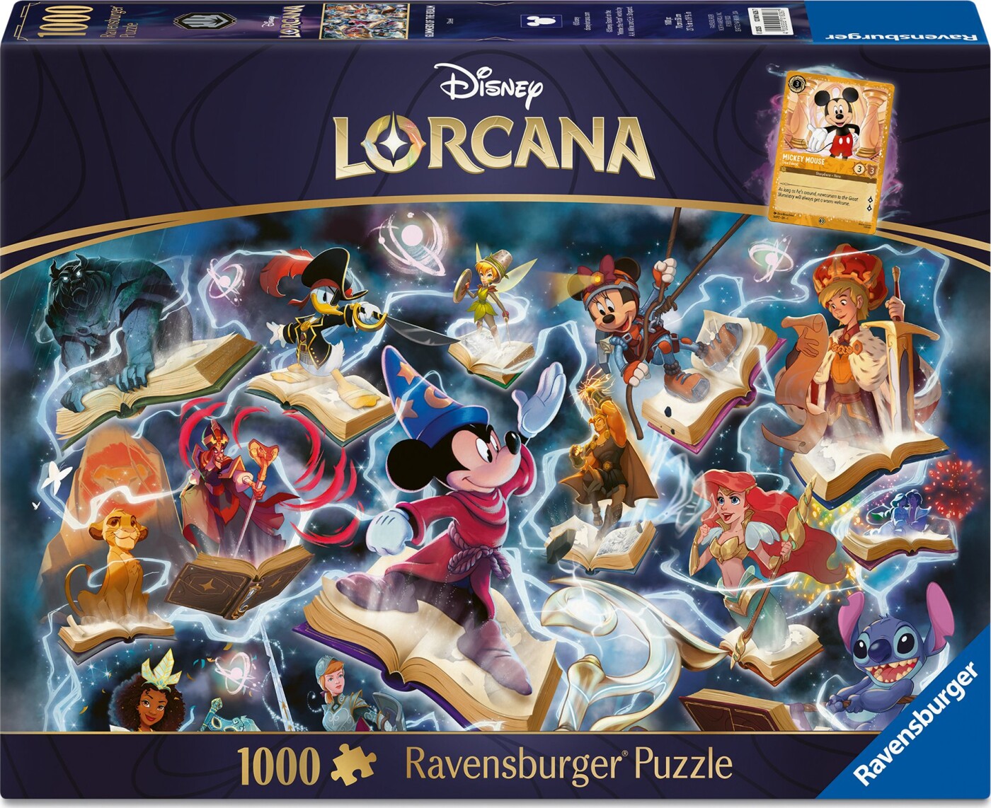 Ravensburger Puslespil - 1000 Brikker - Disney Lorcana - Steel