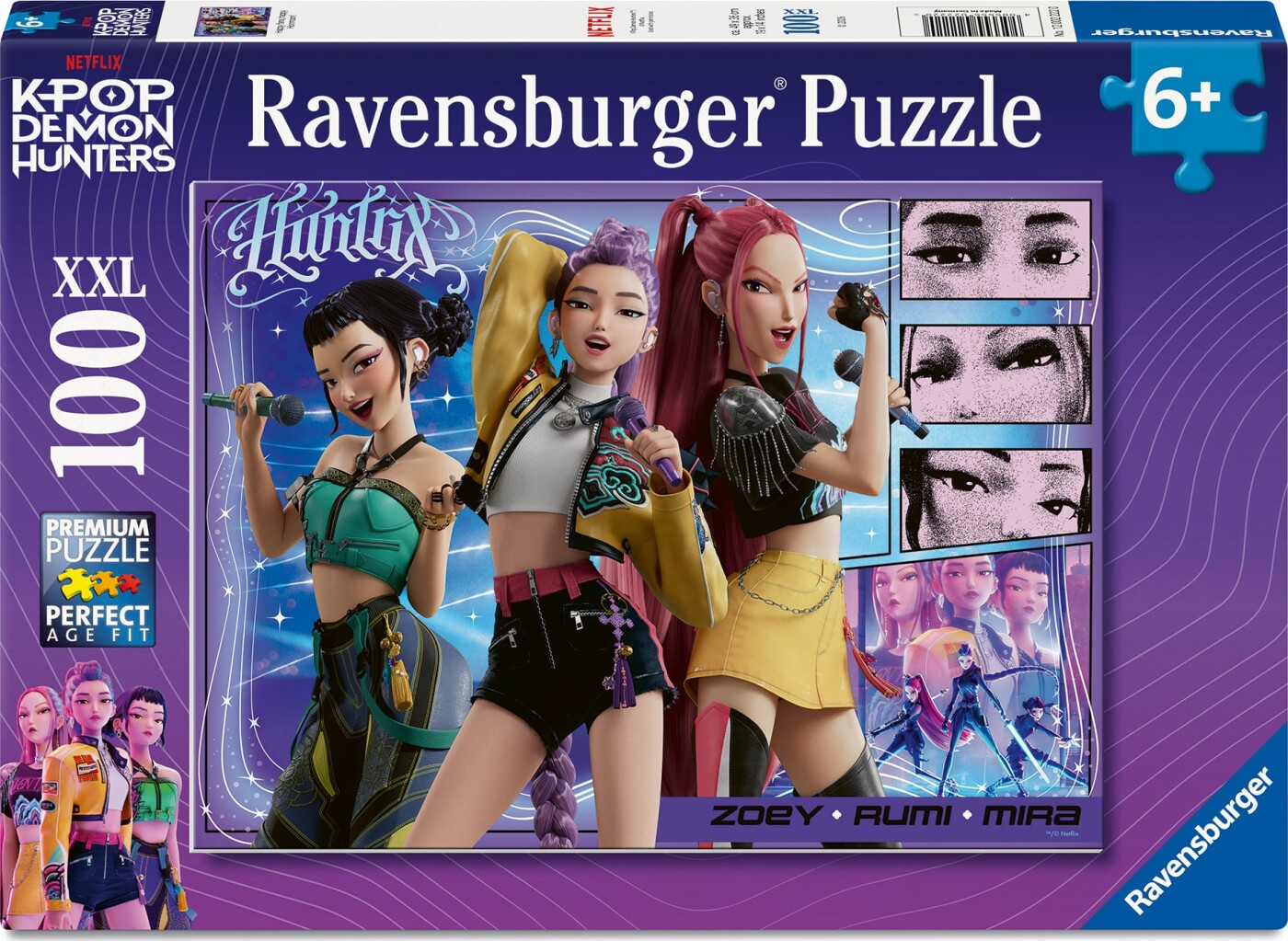 Ravensburger - K-pop Demon Hunters Puzzle - Happy Fans Happy Honmoon! - 100