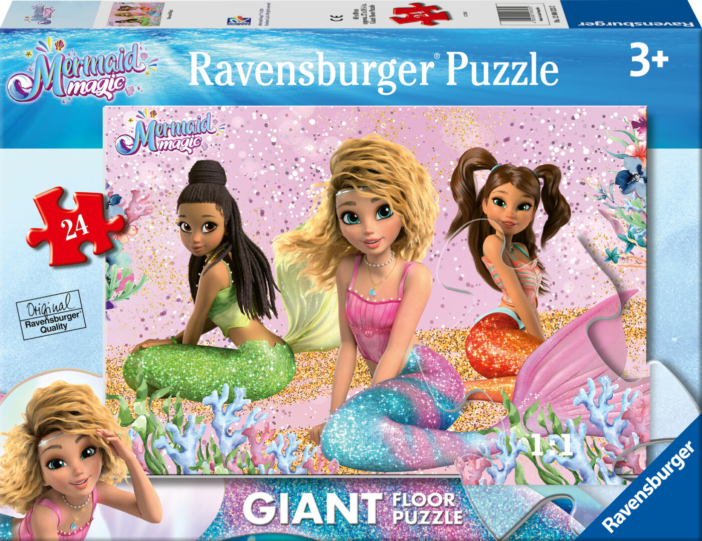 Ravensburger - Mermaid Magic Giant Floor Puzzle - 24 Brikker