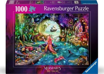 Ravensburger - Mermaid's Treasure Puzzle - 1000 Brikker