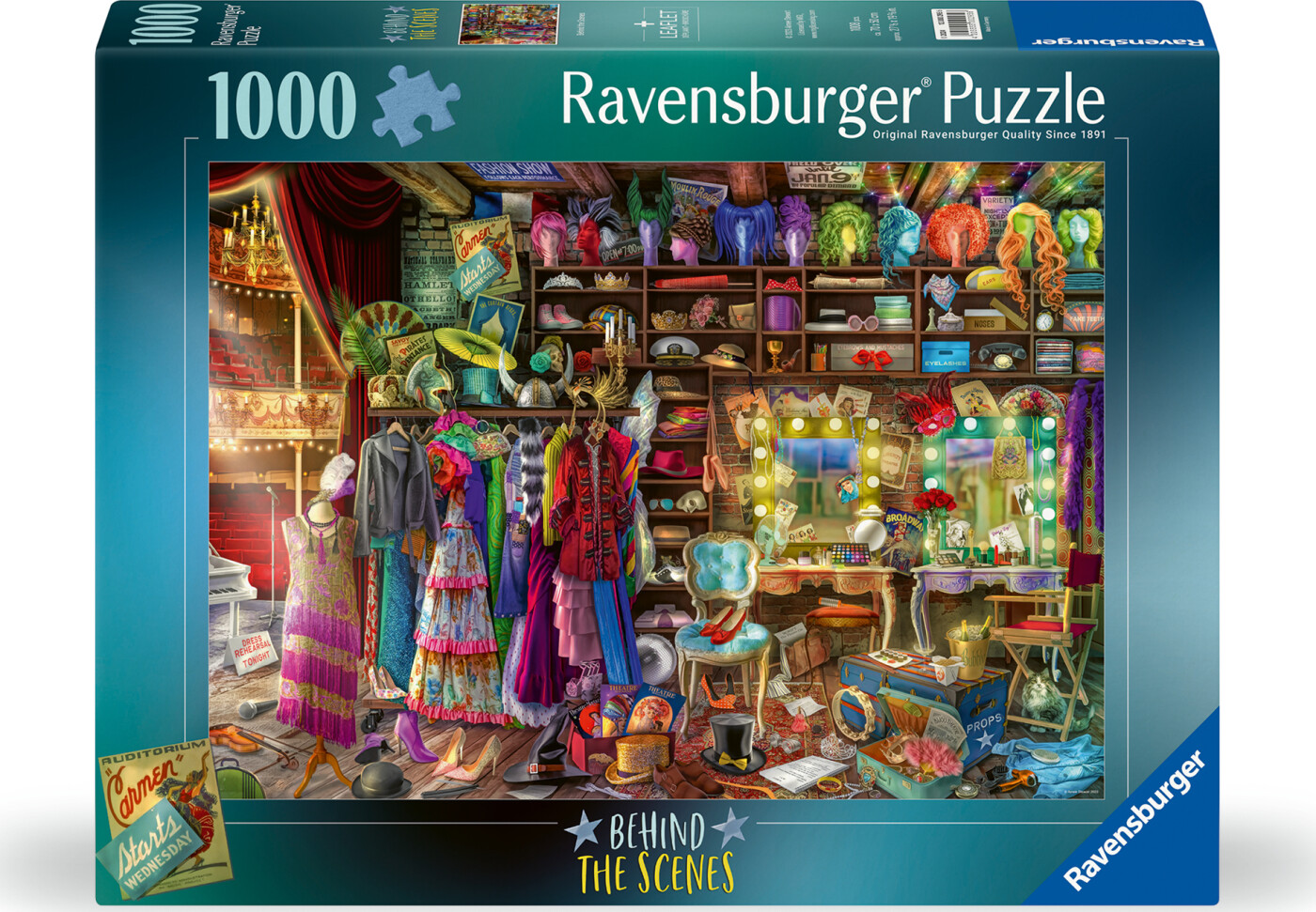 Ravensburger - Puslespil Behind The Scenes 1000 Brikker