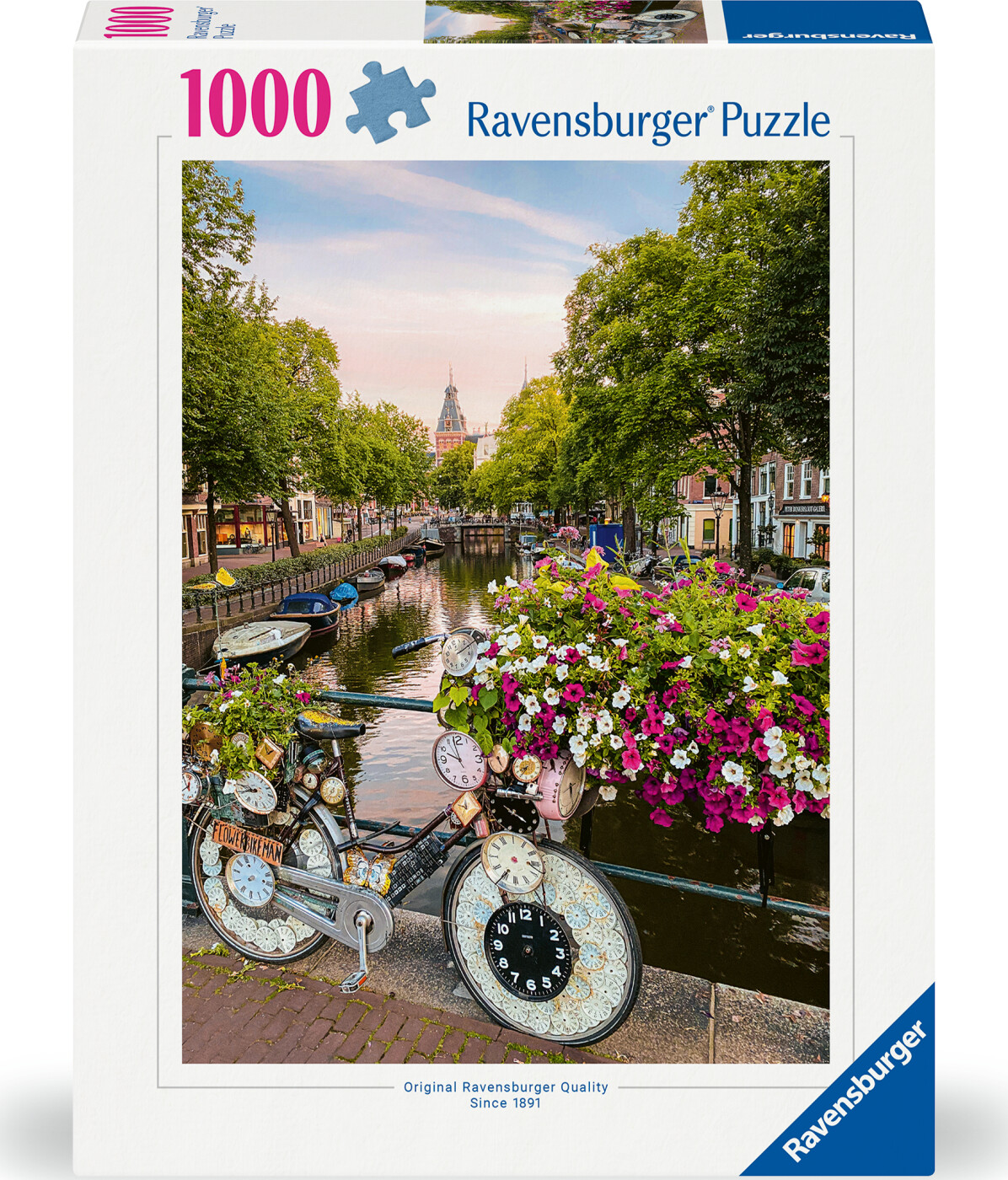 Ravensburger - Puslespil Bicycle Amsterdam 1000 Brikker