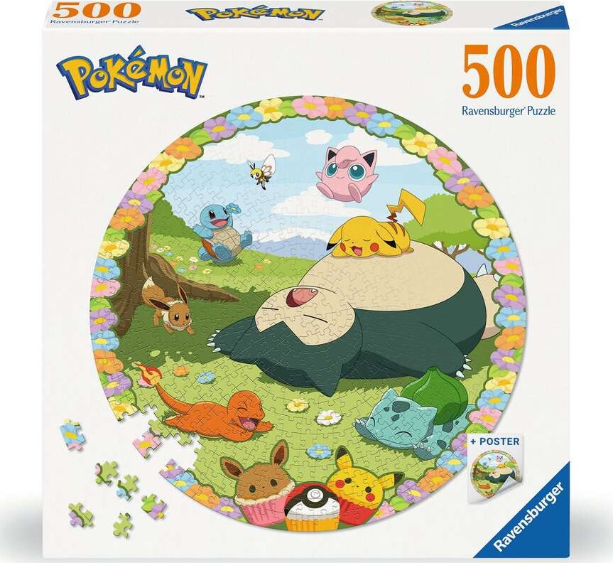 Billede af Pokémon Puslespil - Blooming - 500 Brikker - Ravensburger