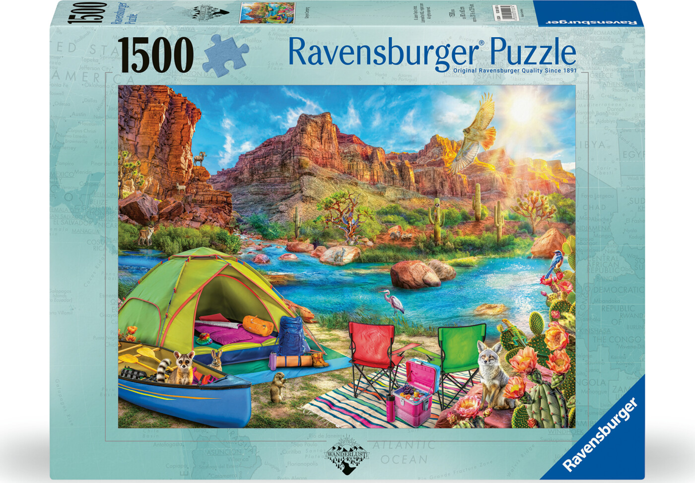 Ravensburger - Puslespil Canyon Camping 1500 Brikker