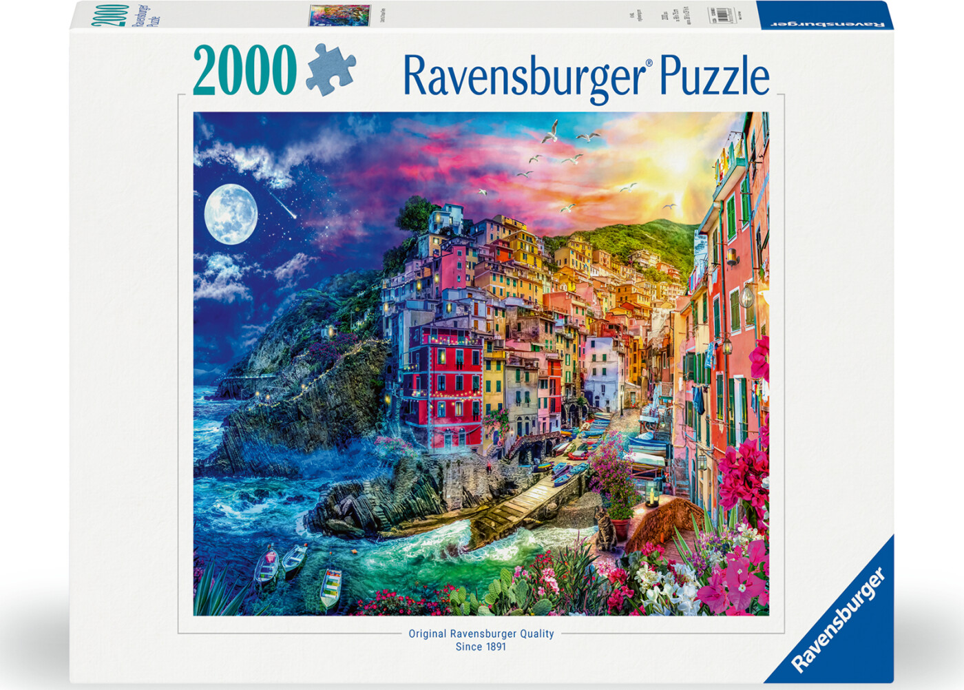 Ravensburger - Puslespil Colorful Cinque Terre 2000 Brikker