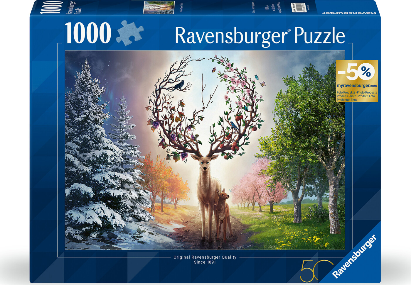 Ravensburger - Puslespil Magical Deer 1000 Brikker