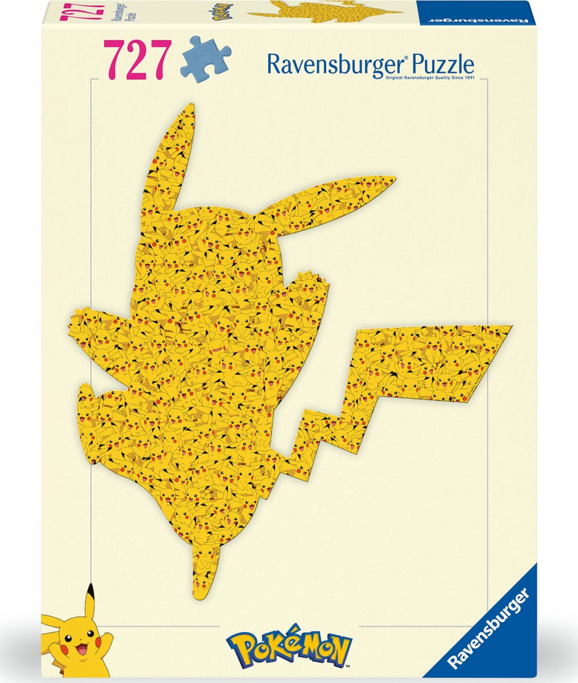 Ravensburger - Puslespil Pokémon Shaped Pikachu 727 Brikker