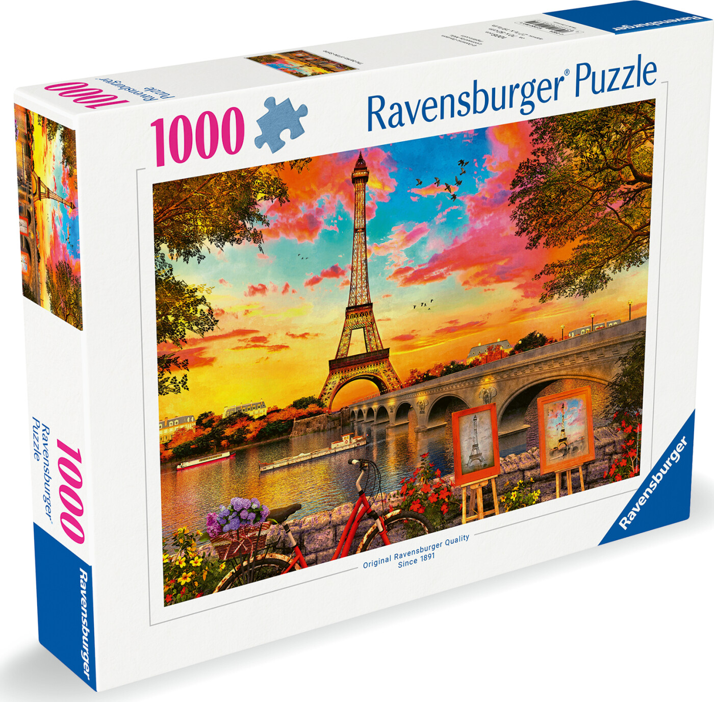 Ravensburger Puslespil - 1000 Brikker - The Banks Of The Seine