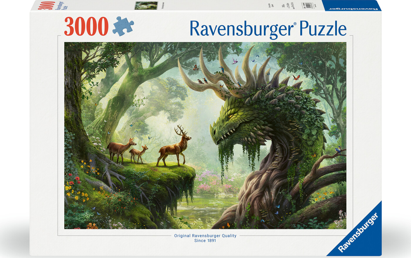 Ravensburger - Puslespil The Forest Dragon Awakes 3000 Brikker