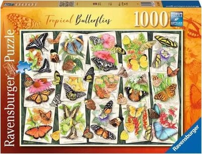 Ravensburger - Puslespil - Tropical Butterfly 1000 Brikker