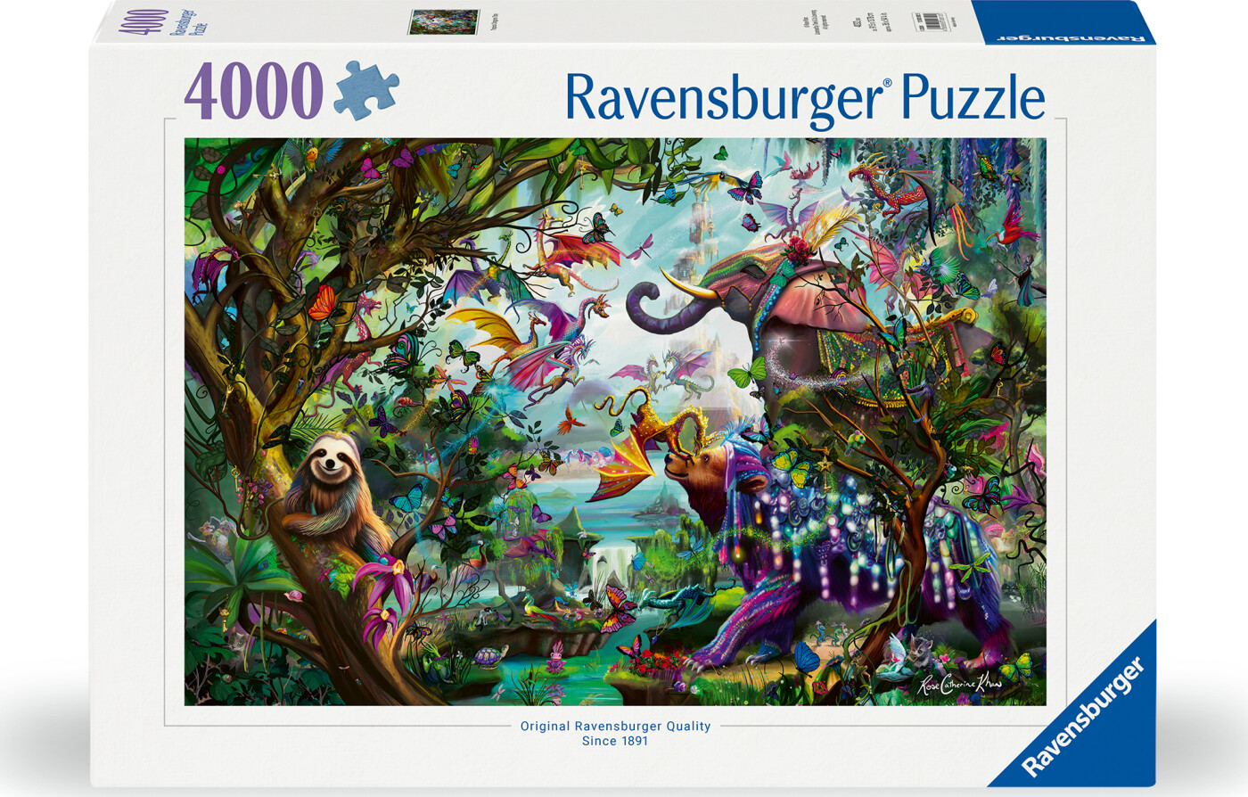 Ravensburger - Puslespil Tropical Dragons 4000 Brikker