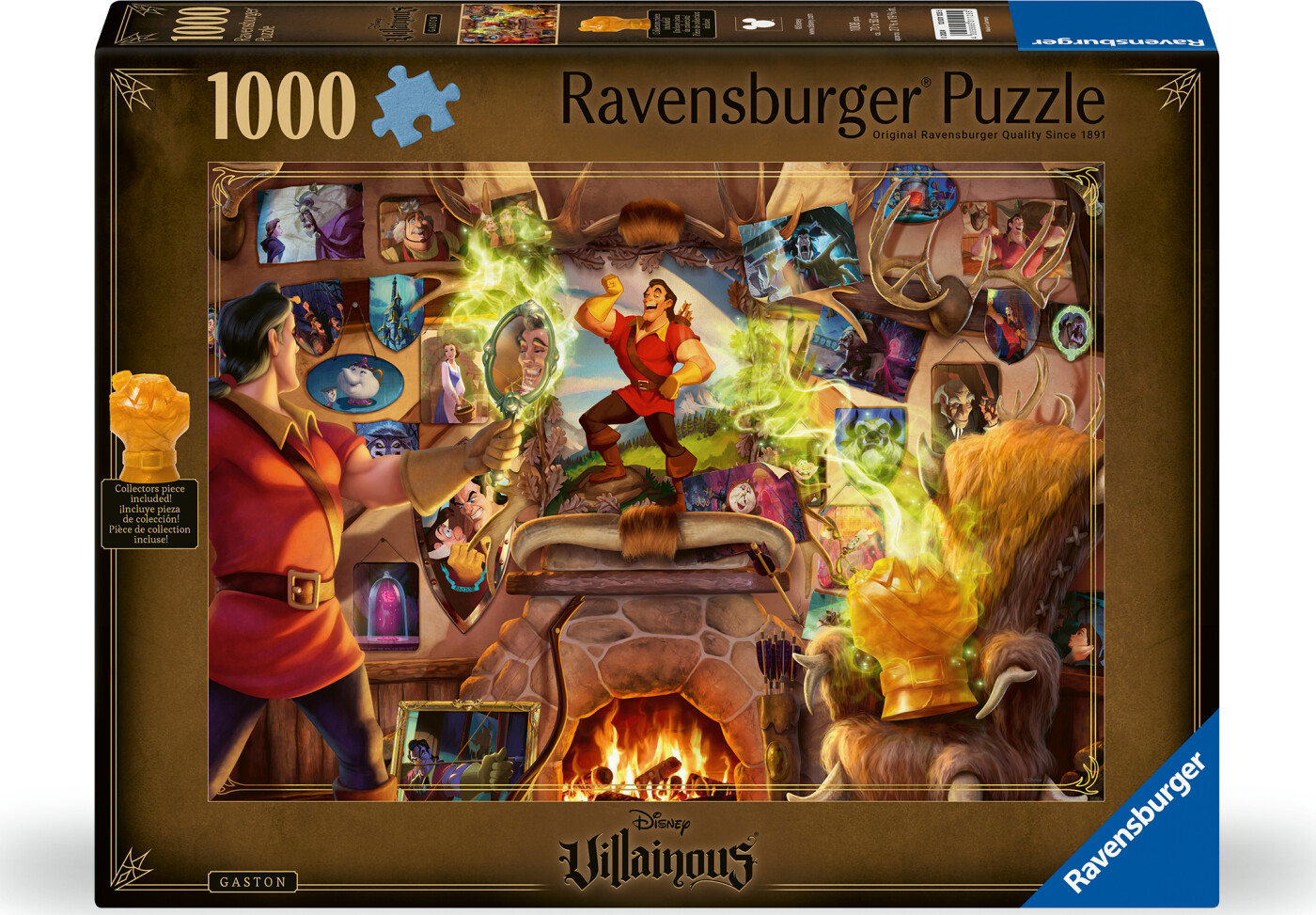 Ravensburger - Disney Villainous Puslespil - Gaston - 1000 Brikker