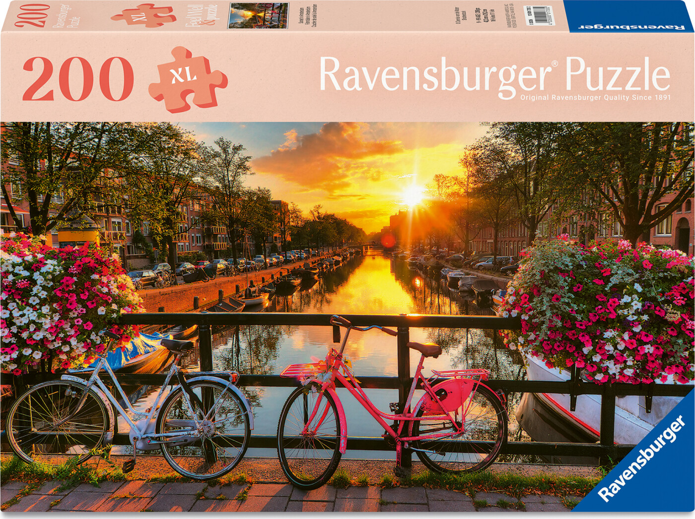 Ravensburger - Sunset In Amsterdam Puslespil - 200 Xl Brikker