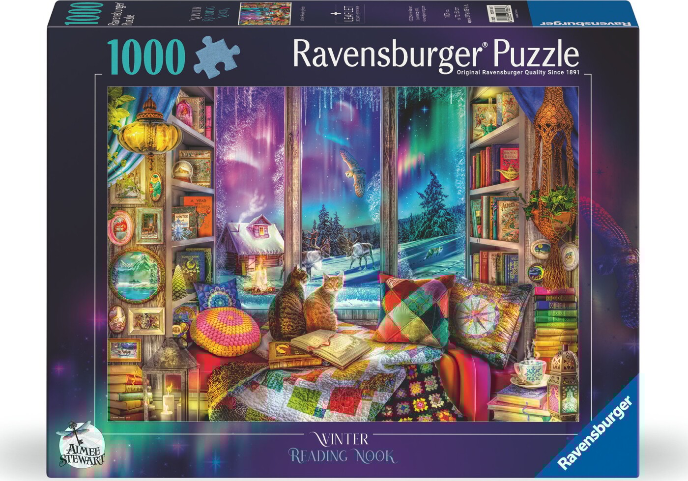 Ravensburger Puslespil - 1000 Brikker - Vinterlæsekrogen