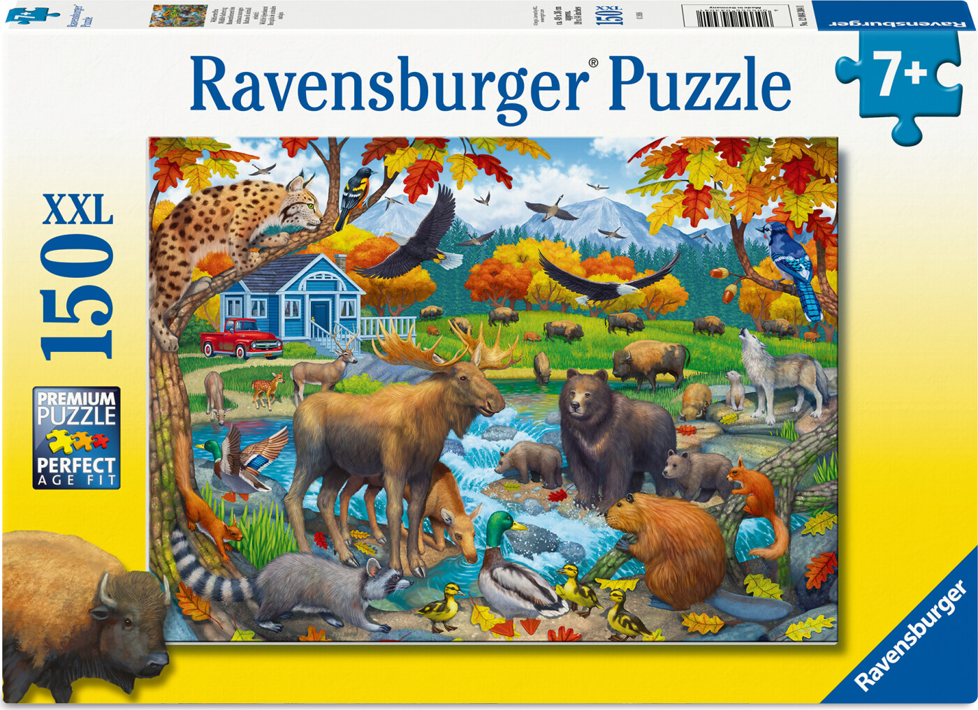 Ravensburger - Wildlife Gathering Puslespil - 150 Xxl Brikker