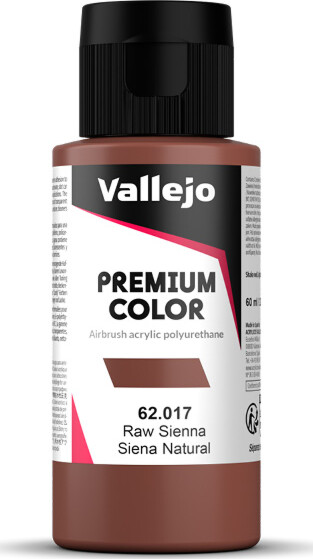 Vallejo - Premium Airbrush Maling - Raw Sienna 60 Ml