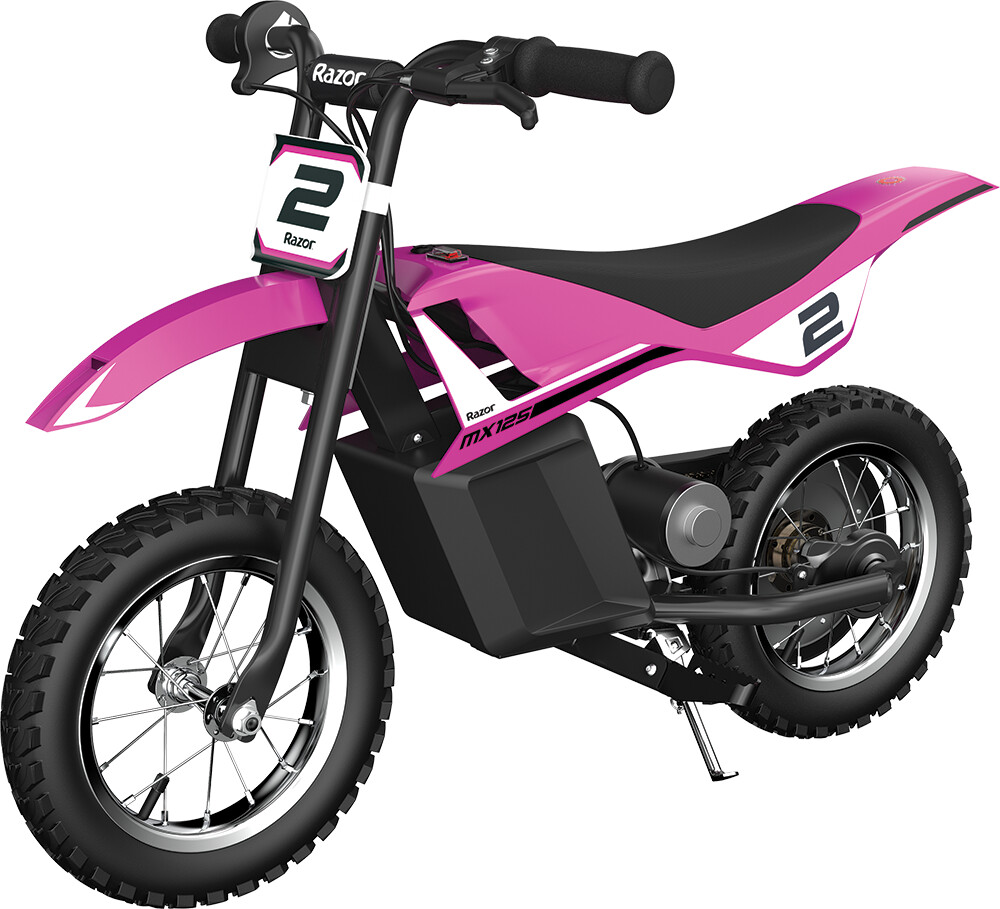 Billede af Razor - Mx125 Dirt Rocket Motorcrosser Til Børn - Pink Sort