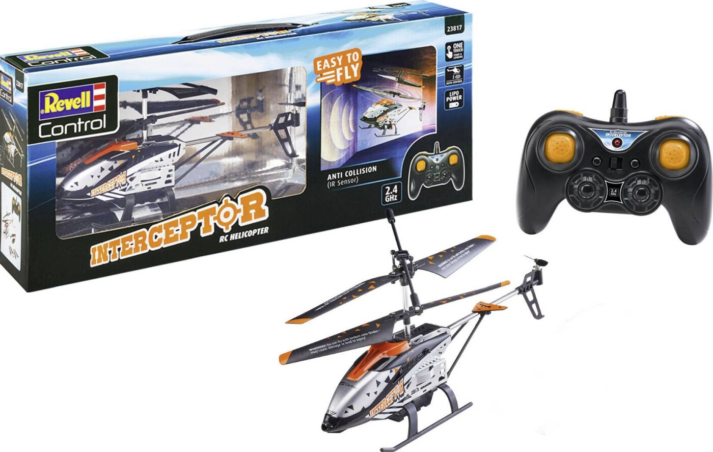 Revell Control - Helikopter - Fjernstyret - Interceptor - 24 Cm