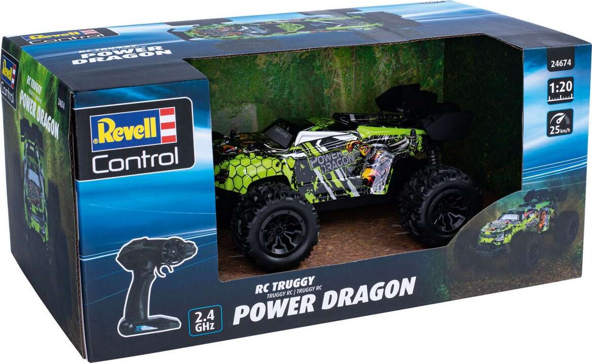 Revell - Control Rc Car Truggy Power Dragon - 1:20 - 24674