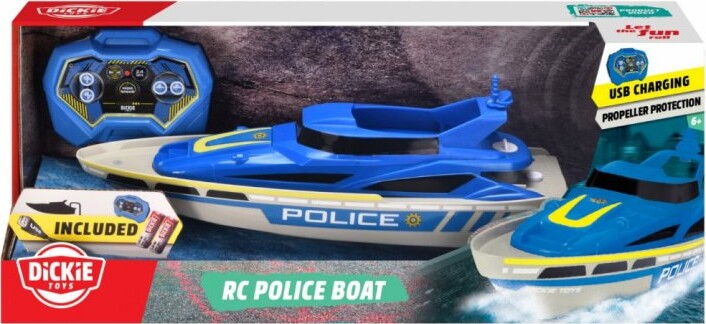 Se Fjernstyret Båd - Politi - 33 Cm - Dickie Toys hos Gucca.dk