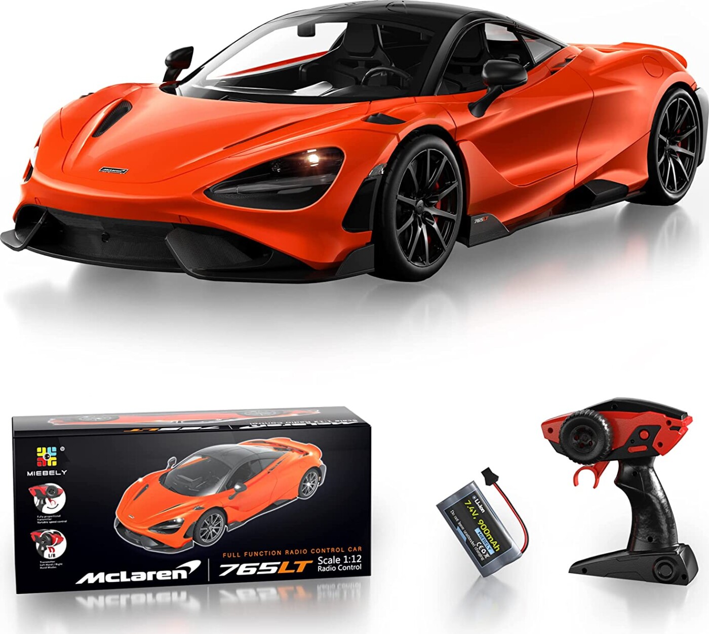 Billede af Fjernstyret Racerbil - Mclaren 765lt - 1:24 - Revell Control - 24667