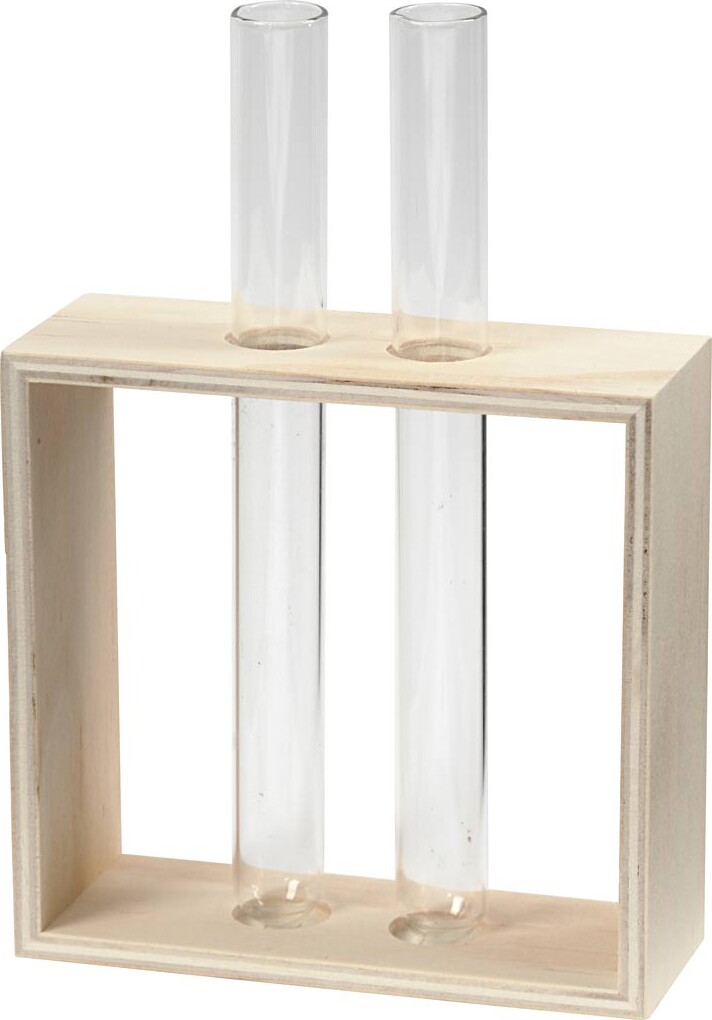 Reagensglasholder - H 10+15 Cm - D 4 Cm - B 10,5 Cm - 1 Stk. billede