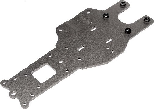 Rear Chassis Plate (gunmetal) - Hp102169 - Hpi Racing