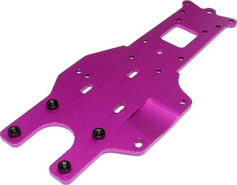 Rear Chassis Plate (purple) - Hp87416 - Hpi Racing