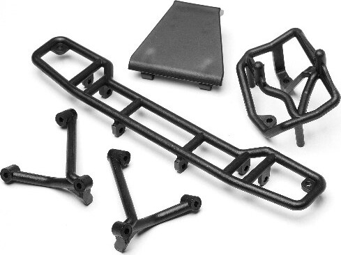 Rear Skid Plate/bumper Set - Hp103201 - Hpi Racing