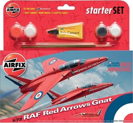 Se Airfix - Raf Red Arrows Fly Byggesæt Inkl. Maling - 1:72 - A55105 hos Gucca.dk