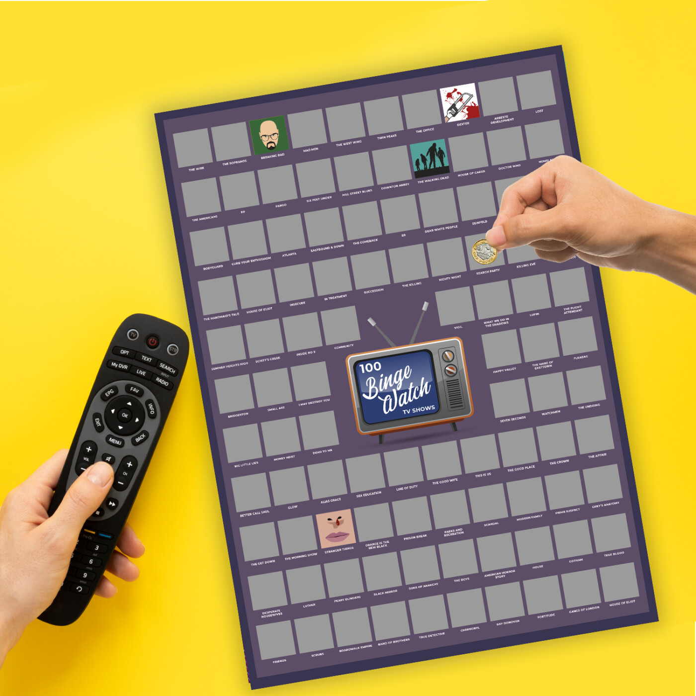 Mad Monkey Skrabeplakat Top 100-serien