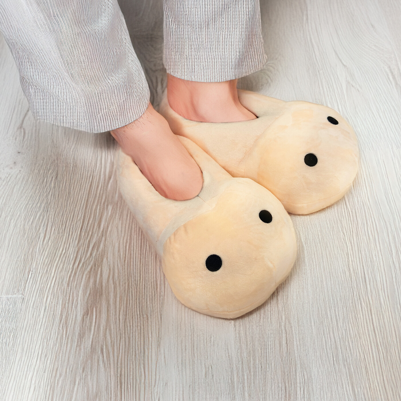 Mad Monkey - Willy Slippers - Hjemmesko - Beige - One-size