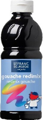Lefranc & Bourgeois - Gouache Maling - Redimix - Sort - 500 Ml