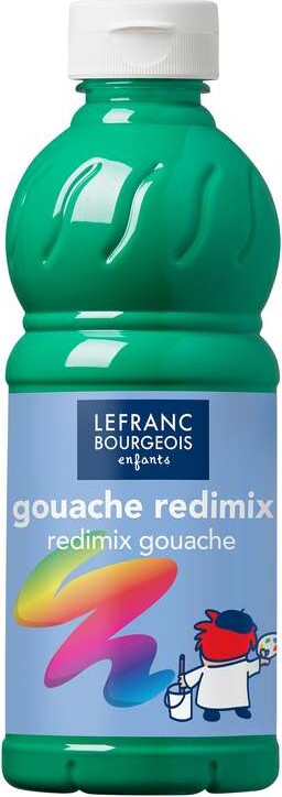 Lefranc & Bourgeois - Gouache Maling - Redimix - Brilliant Grøn - 500 Ml - Lefranc Bourgeois