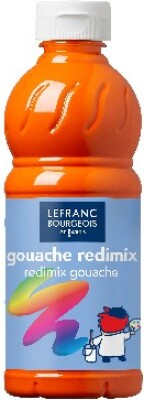 Lefranc & Bourgeois - Gouache Maling - Redimix - Brilliant Orange - 500 Ml