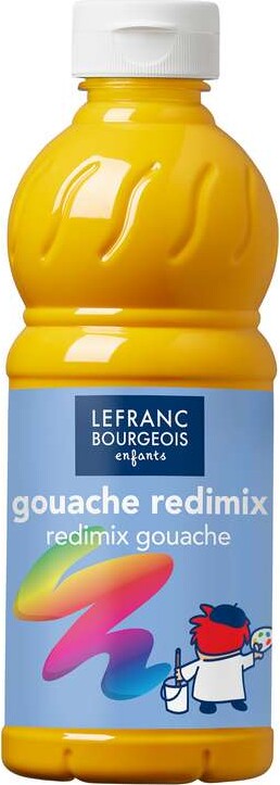 Lefranc & Bourgeois - Gouache Maling - Redimix - Brilliant Gul - 500 Ml - Lefranc Bourgeois