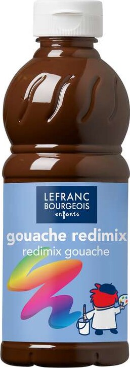 Lefranc & Bourgeois - Gouache Maling - Redimix - Burnt Umber - 500 Ml - Lefranc Bourgeois