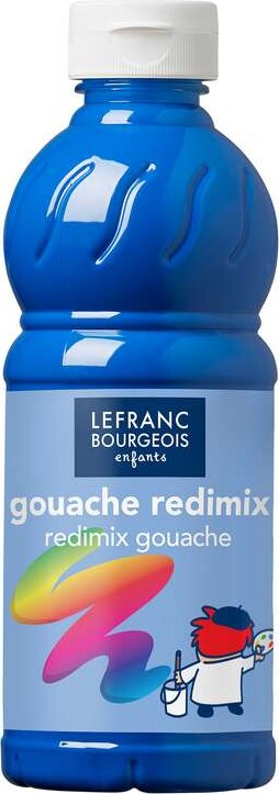 Lefranc & Bourgeois - Akrylmaling - Redimix - Cyan Blå - 500 Ml - Lefranc Bourgeois