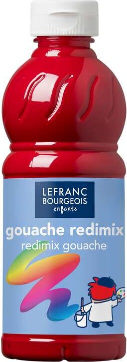 Lefranc & Bourgeois - Akrylmaling - Redimix - Primær Rød - 500 Ml - Lefranc Bourgeois