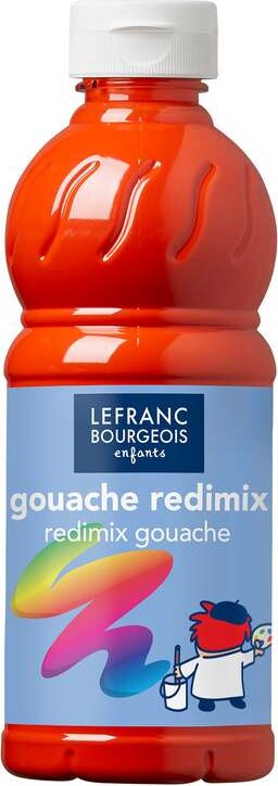 Lefranc & Bourgeois - Gouache Redimix Maling - Rød 500 Ml - Lefranc Bourgeois