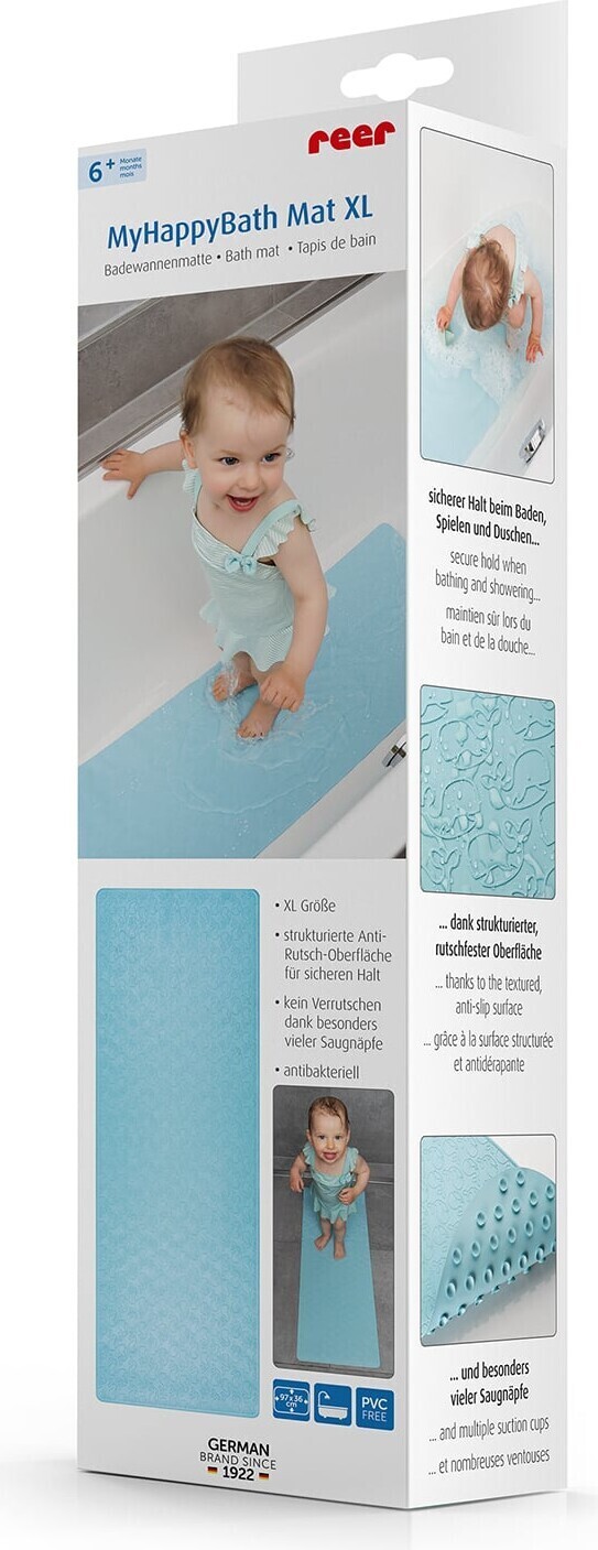 Reer - Xl Bademåtte - Blue - 97 X 36 Cm