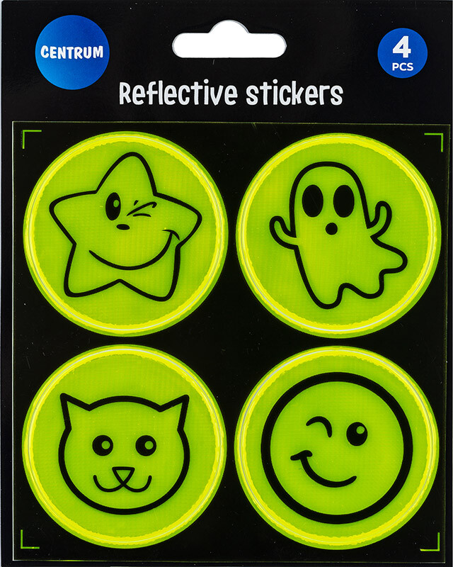Refleks Sticker Sæt - 4 Stk 50 Mm - Centrum