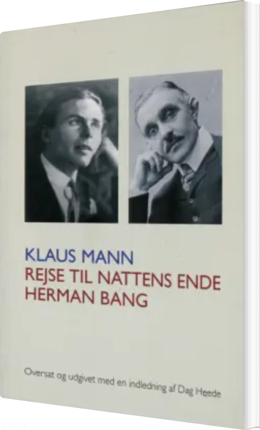 Rejse Til Nattens Ende - Herman Bang - Klaus Mann - Bog
