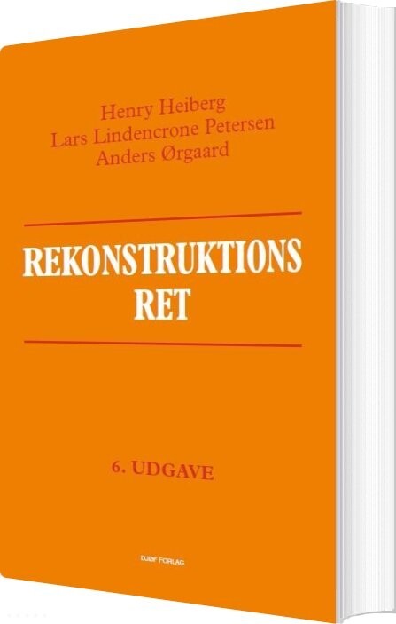 Rekonstruktionsret - Anders ørgaard - Bog
