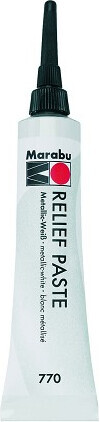 Billede af Reliefpaste 20ml Metallic Hvid - 13070007770 - Marabu