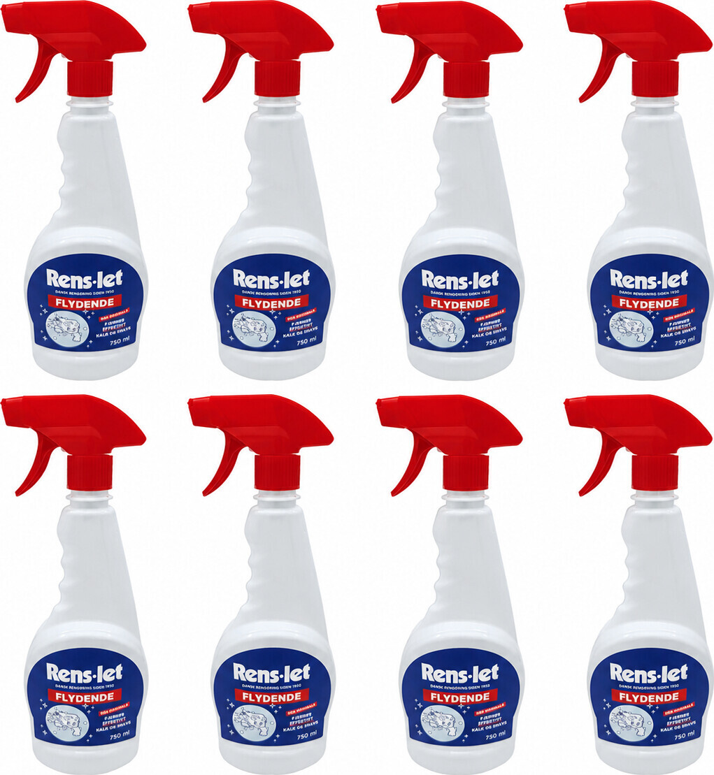 Rens-let - Flydende - Kalk Og Snavs Spray - 8x750 Ml