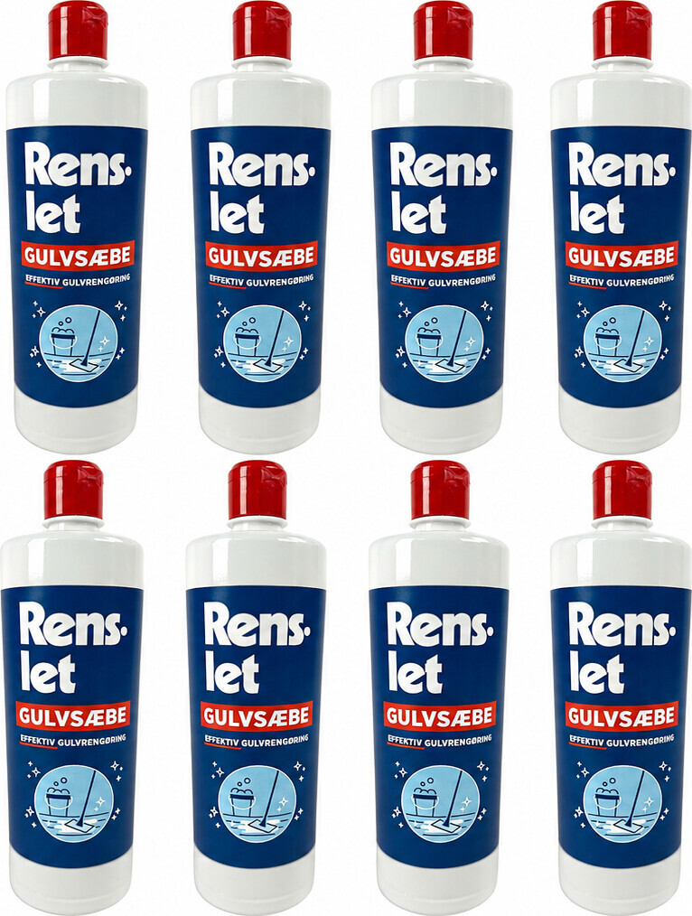 Rens-let - Gulvsæbe - 8x1 L